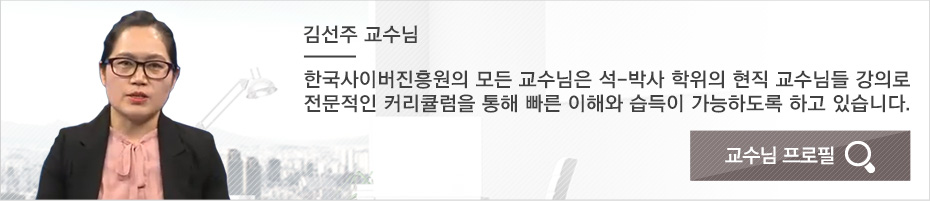 코딩지도사2급 김선주 교수님 프로필